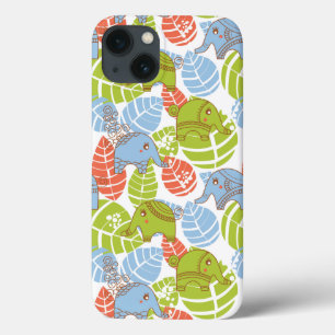 Farbenfrohe Jungle-Elefanten Case-Mate iPhone Hülle