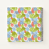 Farbenfrohe Jungle-Elefanten Notizblock (Rückseite)