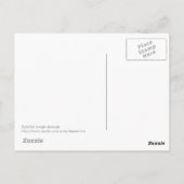 Farbenfrohe Jungle-Tiere Postkarte (Rückseite)