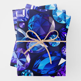 Farbenfrohe Juwel Art Wrapping Paper Sheets Geschenkpapier Set