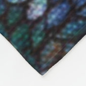 Farbenfrohe Juwelen und Blätter Fleece Blanket (Ecke)