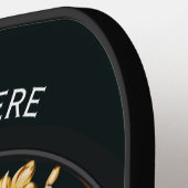 Farbenfrohe Juweliersteine Edelsteine Wertvoll Pickleball Schläger (Linke Seite)