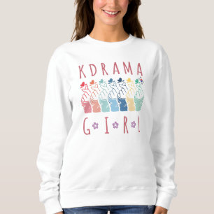 Farbenfrohe K-Drama Girl del Malcantone Sweatshirt