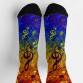 Farbenfrohe Kadenz Socken (Oben)