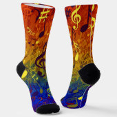Farbenfrohe Kadenz Socken (Gewinkelt)