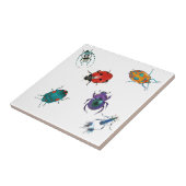 Farbenfrohe Käfer Fliese (Seite)