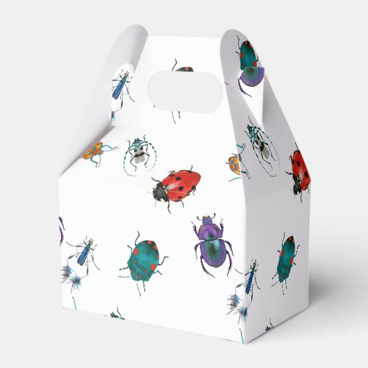 Farbenfrohe Käfer Geschenkschachtel (Rückseite)