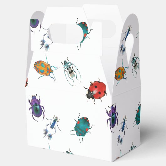 Farbenfrohe Käfer Geschenkschachtel (Geöffnet)