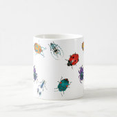 Farbenfrohe Käfer Kaffeetasse (Mittel)