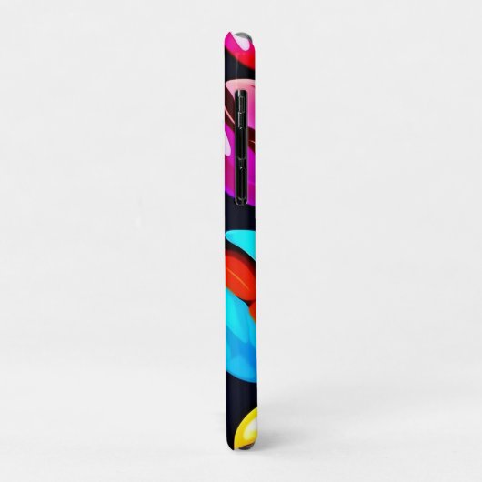 Farbenfrohe Kaffeebar Abstrakte Kunst Case-Mate iPhone Hülle (Hinten/Links)