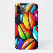 Farbenfrohe Kaffeebar Abstrakte Kunst Case-Mate iPhone Hülle (Rückseite)