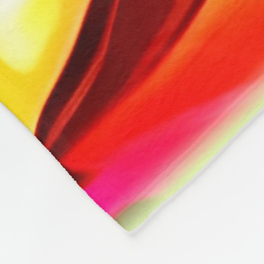 Farbenfrohe Kaffeebar Abstrakte Kunst Fleecedecke (Ecke)
