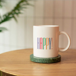 Farbenfrohe Kaffeekonzept Tasse