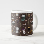 Farbenfrohe Kaffeemaschine Jumbo-Tasse (Vorderseite Rechts)