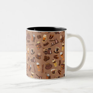 Farbenfrohe Kaffeemaschine Zweifarbige Tasse