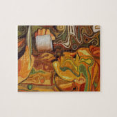 Farbenfrohe Kaffeepause mit Geschenkboxen Puzzle (Horizontal)