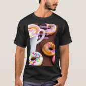 Farbenfrohe Kaffeepause T Shirt für Erwachsene (Vorderseite)