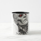 Farbenfrohe Kaffeetasse mit Doodle-Muster | Süße C (Zentrum)