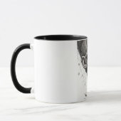 Farbenfrohe Kaffeetasse mit Doodle-Muster | Süße C (Links)
