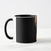 Farbenfrohe Kaffeetasse mit Doodle-Muster | Süße C (Links)