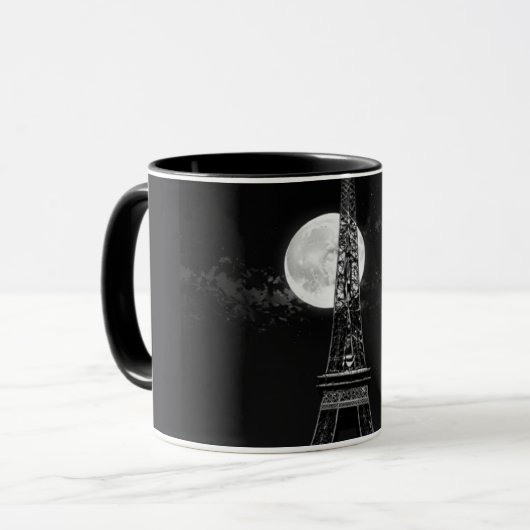 Farbenfrohe Kaffeetasse mit Doodle-Muster | Süße C (Vorderseite Links)