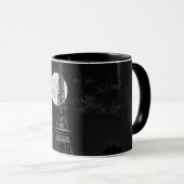 Farbenfrohe Kaffeetasse mit Doodle-Muster | Süße C (VorderseiteRechts)