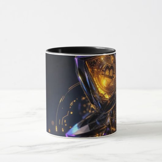 Farbenfrohe Kaffeetasse mit Doodle-Muster | Süße C (Zentrum)