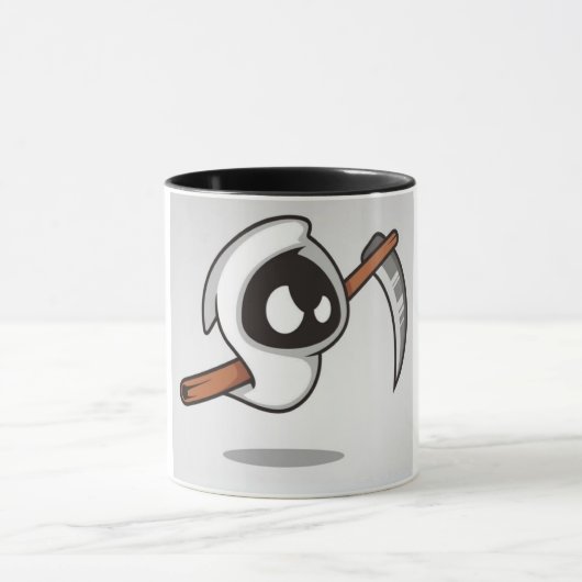 Farbenfrohe Kaffeetasse mit Doodle-Muster | Süße C (Zentrum)