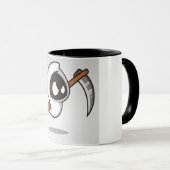 Farbenfrohe Kaffeetasse mit Doodle-Muster | Süße C (VorderseiteRechts)