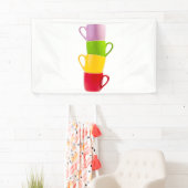 Farbenfrohe Kaffeetassen Banner (Insitu)