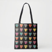 Farbenfrohe Kaffeetassen, traditionelle Teebecher Tasche (Vorderseite)