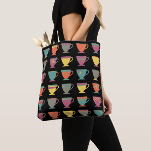 Farbenfrohe Kaffeetassen, traditionelle Teebecher Tasche