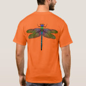 Farbenfrohe Kaiserin Dragonfly Art T-Shirt (Rückseite)