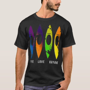 Farbenfrohe Kajaks für ein abenteuerliches Kajakbo T-Shirt