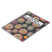 Farbenfrohe Kakteen Notizblock (Linke Seite)