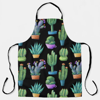 Farbenfrohe Kakteen: Whimsical Seamless Design. Schürze