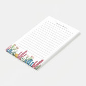 Farbenfrohe Kakti | Linde Post-it Klebezettel (angewinkelt)