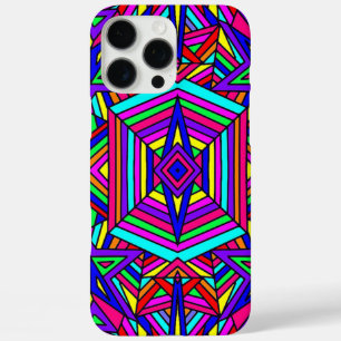 Farbenfrohe Kaleidoskop Fall-Mate iPhone Fall 16 Pro Max Hülle