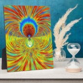 Farbenfrohe Kaleidoskop Kunstdruckerei Fotoplatte (Seite)