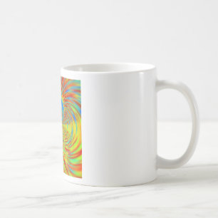 Farbenfrohe Kaleidoskop Kunstdruckerei Kaffeetasse
