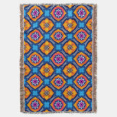 Farbenfrohe Kaleidoskop-Muster Decke (Vorderseite Vertikal)