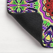 Farbenfrohe Kaleidoskop-Muster Mousepad (Ecke)