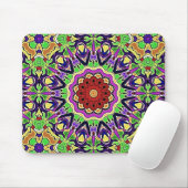Farbenfrohe Kaleidoskop-Muster Mousepad (Mit Mouse)