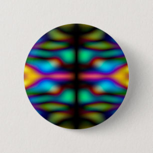 Farbenfrohe Kaleidoskopmuster Button