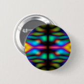 Farbenfrohe Kaleidoskopmuster Button (Vorne & Hinten)