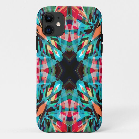 Farbenfrohe Kaleidoskopmuster Case-Mate iPhone Hülle (Rückseite)