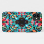 Farbenfrohe Kaleidoskopmuster Case-Mate iPhone Hülle (Rückseite (Horizontal))