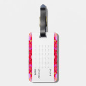 Farbenfrohe Kaleidoskopmuster Gepäckanhänger (Rückseite vertikal)