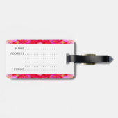 Farbenfrohe Kaleidoskopmuster Gepäckanhänger (Rückseite horizontal)