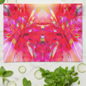 Farbenfrohe Kaleidoskopmuster Geschirrtuch (Gefaltet)